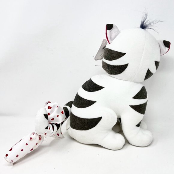 Sugarloaf‎ Gray White Cross Eyed Cat Nylon Wiskers Bow on Tail 12.5" Sugar Loaf - Picture 4 of 10